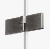 NEW TRENDY Kabina prysznicowa 80x100x200 Avexa Gunmetal Brushed pojedyncze drzwi EXK-3321/EXK-3351